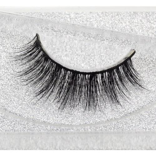 Visofree False eye lashes handmade natural make up 1 pair False eyelashes sexy Extension for Beauty Makeup 3D Mink Lashes A02