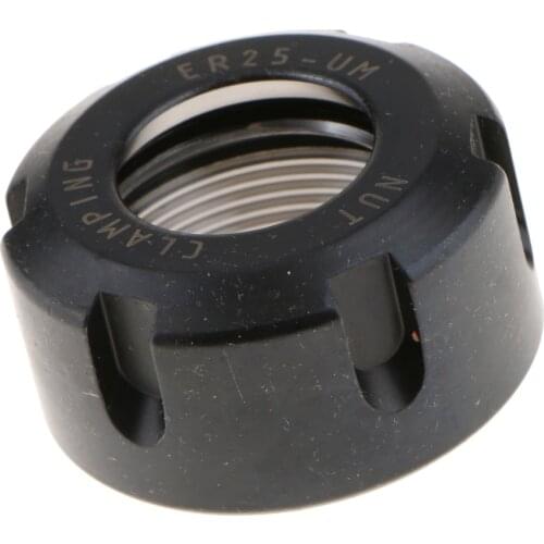 ER25UM M32x1.5mm Steel Collet Clamping Nut For CNC Milling Chuck Holder Lathe Tool