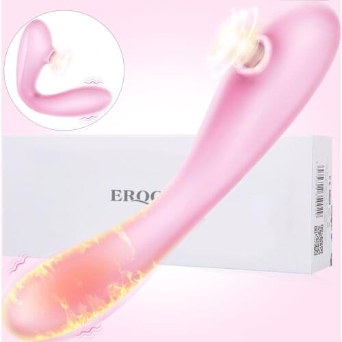 Female Orgasm Adult Sex Toy Machine Heating Vibrator Dildo Clitoris Sucking Tongue Licking Vibration Massager Women Masturbatio