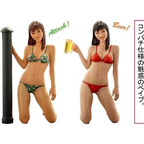 1/20 Convertible Babe "Attack or Beer?" girl, Resin Model figure GK, Japan, Unassembled and unpainted kit