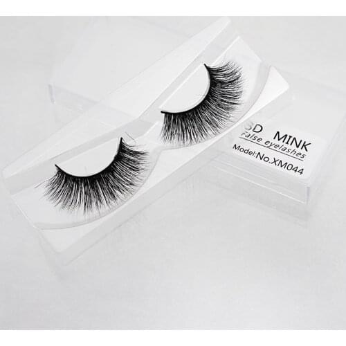 1 Pair 3d mink lashes mink eyelashes natural false eyelashes winged makeup black fake eye lashes eyelash extension faux cils