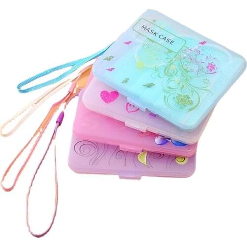 1Pcs Mask Storage Box Student Adult Portable Dustproof Waterproof Case Reusable Outdoor Travel Gadget Finishing Organizer Folder