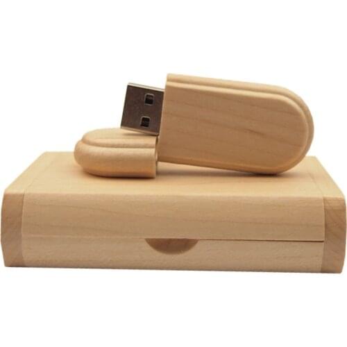 10 free custom logo) Wooden usb + Box pen drive 8GB 16gb 32gb usb Flash Drive Memory Stick LOGO customer wedding Gifts