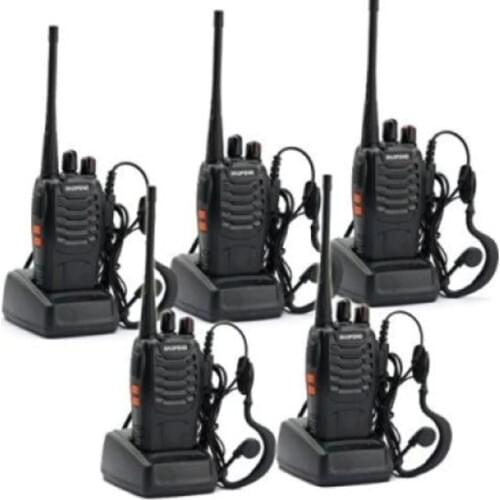 5 Pack BaoFeng BF-888S Long Range UHF 400-470 MHz 5W CTCSS DCS Portable Handheld