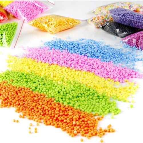 6-9mm about 1000balls / 8g mini colored round foam balls Crystal Bottle decoration pillow/sofa filler Styrofoam ball each bag