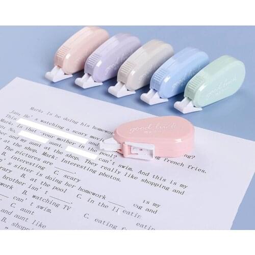 6pcs/set Mini Correction Tape Solid Color Translucent Corrector Kids Student Altered Tape School Office Supplies