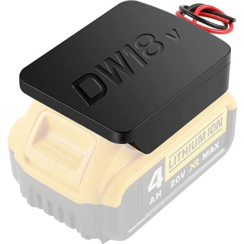 Oein Battery adapter for Dewalt 20v Max 18v Battery dock power connector 14 awg Wires Power Wheels Adapter Tool Accessories