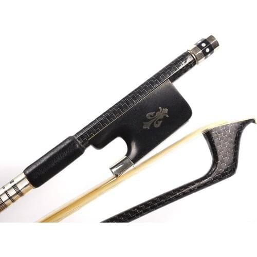 Advance 4/4 Cello Bow Carbon Fiber Ebony Frog Natural HorseTail Great Balance