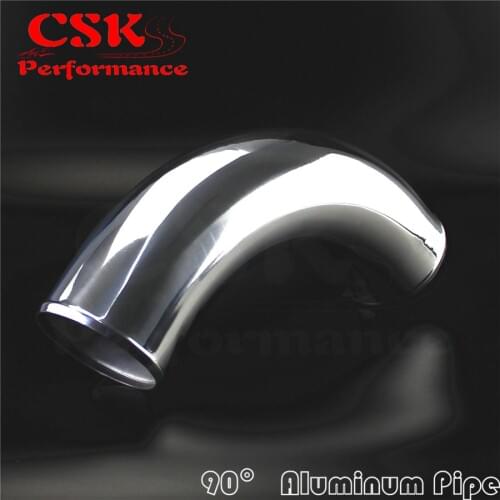 90 Degree 102mm 4" inch Aluminum Intercooler Intake Pipe Piping Tube hose