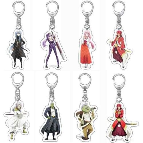 Anime That Time I Got Reincarnated As A Slime Keychain Benimaru Langa Figure Action Model Toy Pendant Key Chain Keyring