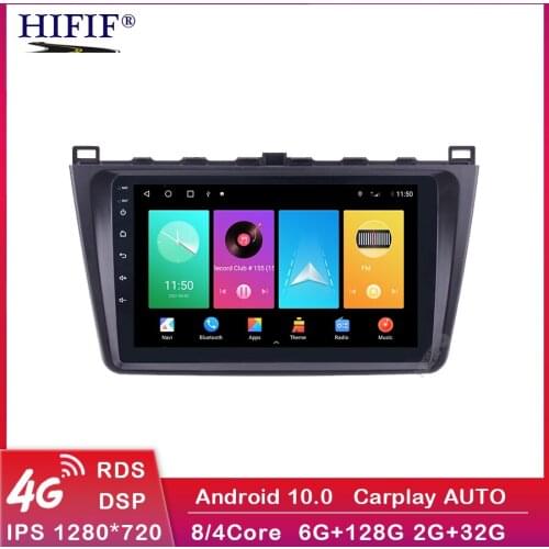 9" 2din Android 10 Car Radio Wifi GPS Navigation Unit Player For Mazda 6 Rui 2008 2009 2010 2011 2012 2013 2014 2015