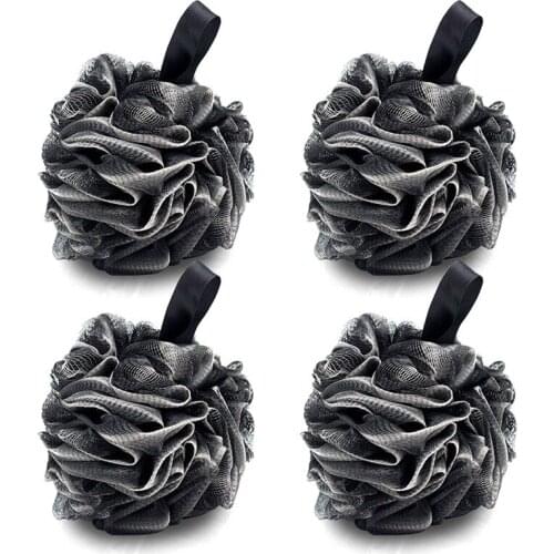 Bamboo Charcoal Black And White Bubble Ball Bath Ball Bath Flower Soft Skin Cleansing Foaming Tool Bathroom Accessories