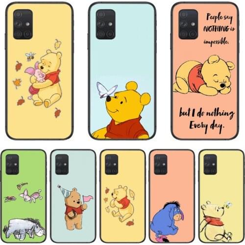 Phone Case Disney Winnie the Pooh Phone Case Hull For Samsung Galaxy A 50 51 20 71 70 40 30 10 E 4G 5G S Black Shell Art Cell C