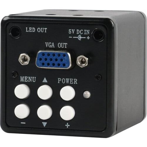 2.0MP VGA Digital C-mount Video Microscope Camera Magnifier+100X C-mount Lens+48 LED Light For Iphone PCB Inspection Maintain