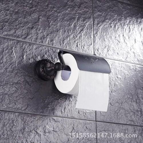 European paper towel rack paper roll copper black bronze paper towel rack rack paper roll black bronze bathroom pendant