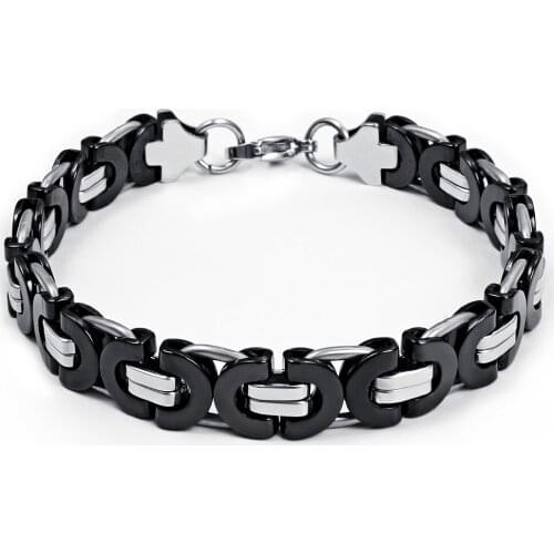 European and American jewelry mens domineering bracelet stainless steel vintage jewelry wholesale B00316