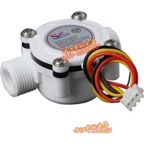 G3/8 flow sensor screw tooth Holzer flow sensor meter counter indicator Water heater, water dispenser 0.3-10L/min 3-24V F=23*Q