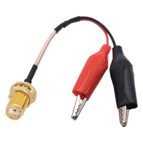 SMA Female to Dual Alligator Clip Test Connector Pigtail RG316 Cable