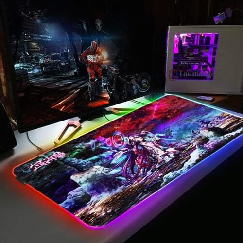 No Game NO Life RGB Mause Mat Carpet Anti-slip Cover Desk Glowing Mousepad with Backlit New Arrive RGB Gaming Laptop Carpet Mice