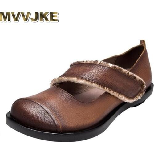 MVVJKE Women Real Leather Shoes Moccasins Mother Loafers Soft Leisure Flats Casual Female Driving Shoes