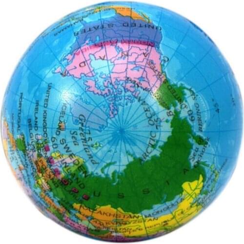 Inflatable Globe World Earth Ocean Map Ball Geography Learning Educational Beach Ball Kids Toy Home Office Decoration