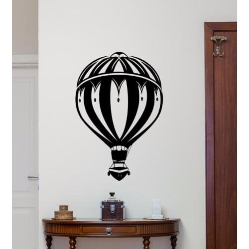 Wall Sticker Hot Air Balloon Wall Decal Bedroom Wall Poster Nursery Kids Room Decoration New Design Hot Air Balloon Decal AY0179