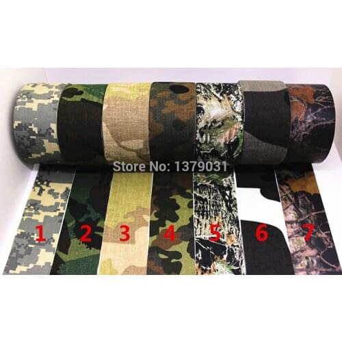 New Arrival Bionic Camouflage Adhesive Tape 10M*5CM Cotton Cloth Camera Rod Gummed Tape