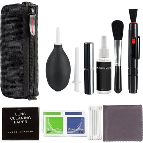 Professional Camera Lens Cleaning Kit Tool Air Blower Cleaning Fluid Swabs