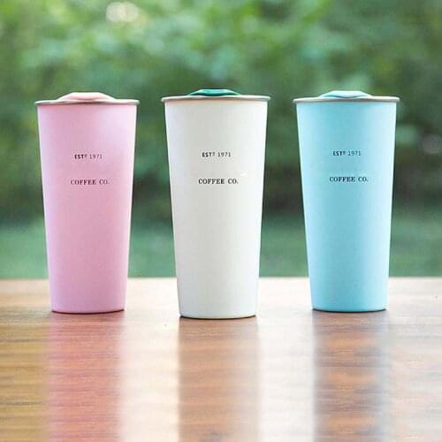 Cute Water Bottle Straw Cup for Star Papa Outdoor Portable Stainless Steel Insulation Cold Insulation Cup Thermos Cup
