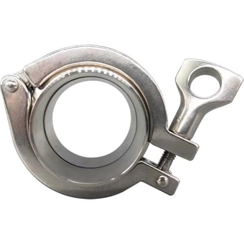 3/4" Welding Tube OD 19mm Sanitary Tri Clamp Ferruels Union Set 304 Stainless Steel for Homebrew