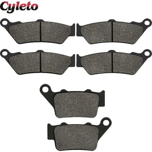 Cyleto Motorcycle Front and Rear Brake Pads for BMW STREET BIKES F800GS F800 GS F 800 GS 2008 2009