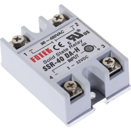 Solid State Relay SSR-40DA-H 40A 3-32V DC TO 90-480V AC SSR 40DA H relay solid state Resistance Regulator