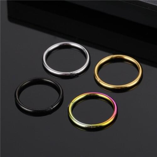 1Pcs Latest Titanium Steel 316 Sealing Ring Bring Link Rod Nose Ring Ring Puncture Accessories | Spell Ring Interface