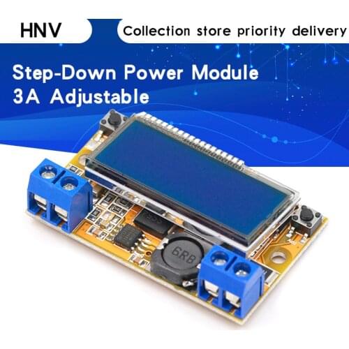 Dual Display DC-DC 5-23V To 0-16.5V 3A Max Step Down Power Supply Buck Converter Adjustable LCD Step-down Voltage Regulator