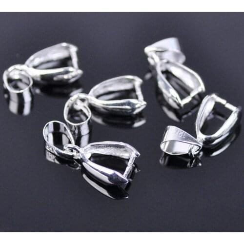 Gold/Silver Color Metal Connectors Bail Beads Pinch Clasp Clips Pendant Hooks for Jewelry Making DIY