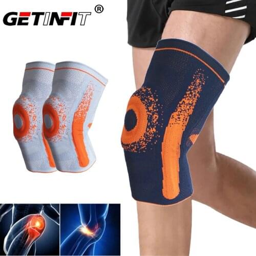 1 Pcs Silicone Knee Pads Strap Knee Braces for Arthritis Knee Pads for Joints Support Meniscus Compression Protection Sport