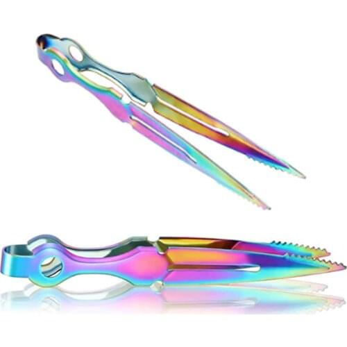 10Pcs Stainless Steel Hookah Tongs Shishia Tobacco Cigarette Clip Length 230mm Shisha Tube Accessories Chicha Charcoal Holder