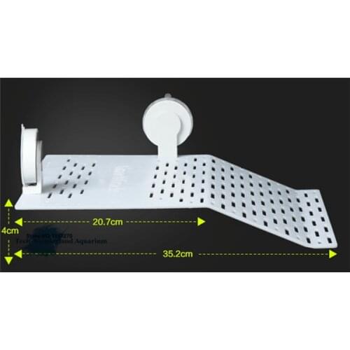 35*32CM Bigger Transparent Acrylic Terrace Reptiles Turtle Terrarium Floating Basking Platform Island Climb Aquarium Decor