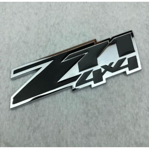 3D Black Auto Stickers Z71 4X4 Badge Emblem Decal Motorcycle Modified Car Accessories