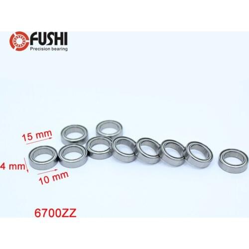 6700ZZ Bearing 10x15x4 mm 50PCS ABEC-1 Slim Thin Wall 6700 ZZ Ball Bearings 6700-2Z 6700Z