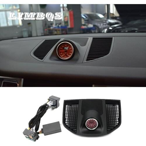 Car stopwatch for porsche Macan 2014-2020 interior dashboard center clock compass time electronic meter clock accessional