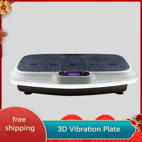 Free shipping fitness machine crazy fit massage, lose weight 3d vibration plate, home exercise dual motor vibration platform