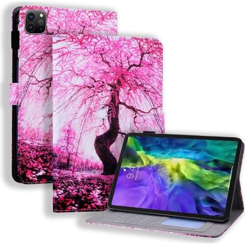 Tablet Cover for iPad Pro 12.9 12 9 Case 2020 2018 PU Leather Cute Panda Bear Painted Shell for iPad Pro 12 9 12-f-9 2020 Case