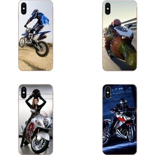 For iPhone 11 Pro Max Plus Pro X XS Max XR 8 7 6S SE 4S 5 5C 5S SE 2020 Soft Silicone TPU Transparent Quinn Phone Motorbikes