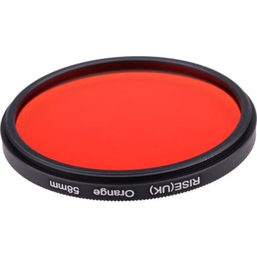 Camera Filter 58mm Full Orange Color Lens Filter for Nikon D3100 D3200 D5100 SLR Camera Lens