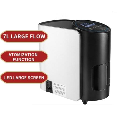 1-7L/min Oxygen Concentrator Machine Generator Portable Oxygen Making Machine Without Battery Air Purifier AC 220V/110V EF