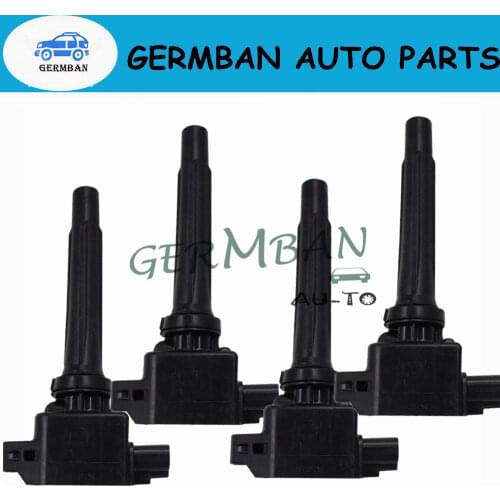 Set of 4 New Ignition Coils Fits for 12-13 Mazda 3 Sport Navigation 2.0 Part No# PE20-18-100 H6T61271