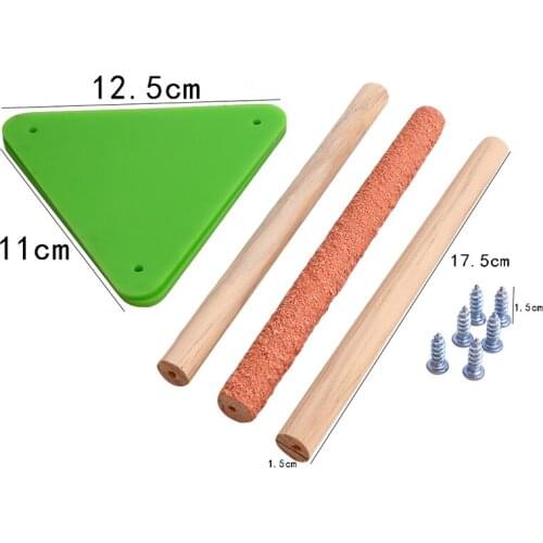 Parrot Bird Perch Stand Bite Grinder Claw Rubber Bird Toys Ladder Pet Toys Entertaining Parrot Toys Interactive Toy Gift