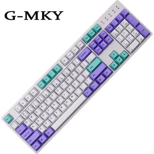 G-MKY Cherry Profile KEYCAP Rose Blue Keycap Dye-Sublimation Thick PBT Keycaps MX Switch Mechanical Keyboard Keycap