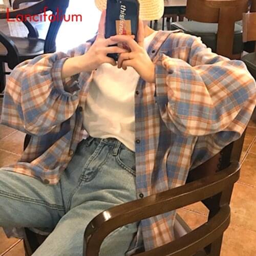 Lancifolium Women's Plaid Shirts